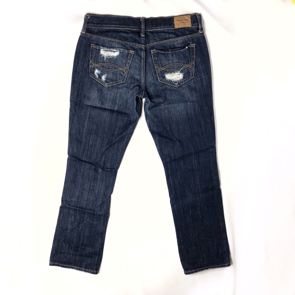 Abercrombie and Fitch Ripped Crop Jeans Size 2 / 26 - Picture 3 of 11